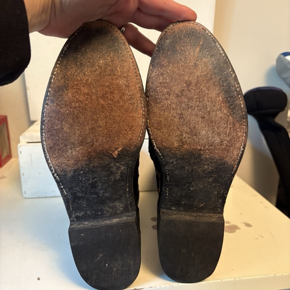 LUCCHESE OSTRICH FULL QUILL BLACK WESTERN BOOTS Men's 11.5E L3084RR U.S.A - Picture 14 of 16